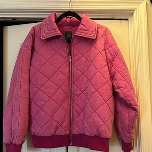 Pink Quilted Jacket